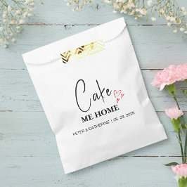 Personalisiert Cake Me Zuhause Gastgeschenk Hochze Geschenktütchen