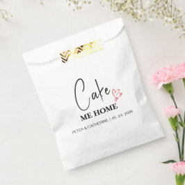 Personalisiert Cake Me Zuhause Gastgeschenk Hochze Geschenktütchen