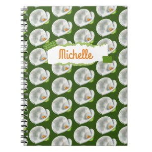 Personalisiert Calla Lilly Pattern Notizblock