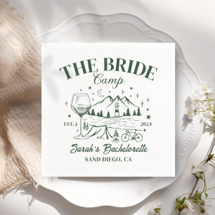 Personalisiert Camp Bachelorette Cocktail Serviette