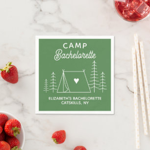 Personalisiert Camp Bachelorette Serviette