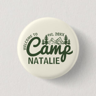 Personalisiert Camp Junggeselinnen-Abschied Brides Button