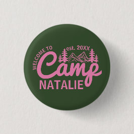 Personalisiert Camp Junggeselinnen-Abschied Brides Button