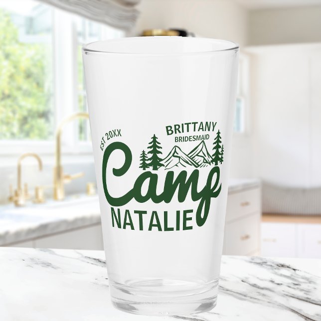 Personalisiert Camp Junggeselinnen-Abschied Brides Glas (Von Creator hochgeladen)