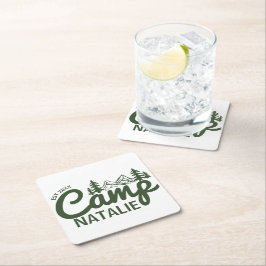 Personalisiert Camp Junggeselinnen-Abschied Brides Rechteckiger Pappuntersetzer