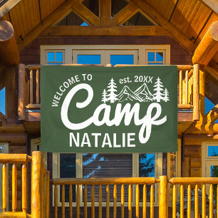 Personalisiert Camp Junggeselinnen-Abschied Cool E Banner