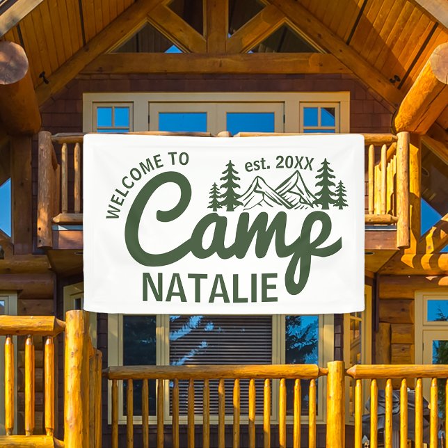 Personalisiert Camp Junggeselinnen-Abschied Cool E Banner (Von Creator hochgeladen)