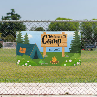 Personalisiert Camp Willkommensbanner Banner