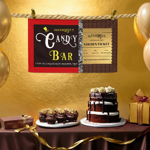 Personalisiert Candy Bar Golden Ticket Banner