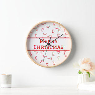 Personalisiert Candy Cane Christmas Uhr