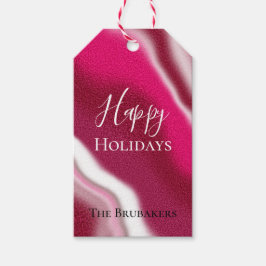 Personalisiert Candy Cane Einzigartiges Rotes Glüc Geschenkanhänger