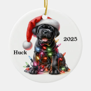 Personalisiert Cane Corso Christmas Dog Keramik Ornament