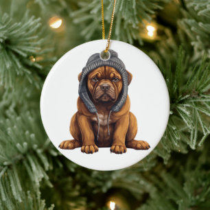 Personalisiert Cane Corso Dog Art Keramik Ornament
