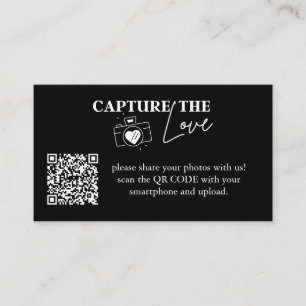 Personalisiert Capture the Liebe Wedding Qr Code Begleitkarte