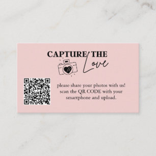 Personalisiert Capture the Liebe Wedding QR Code E Begleitkarte