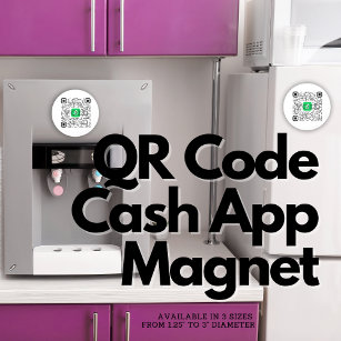 Personalisiert Cash App QR Code Magnet