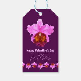 Personalisiert Cattleya Orchid Motif Geschenkanhänger