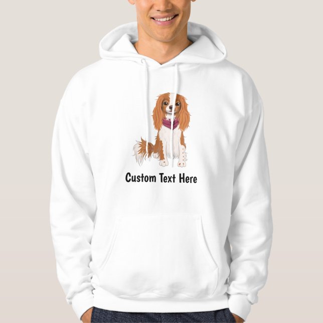 Personalisiert Cavalier King Charles Spaniel Hoodi Hoodie (Vorderseite)