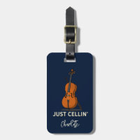 Personalisiert Cello Script Monogram Musiker