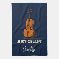 Personalisiert Cello Script Monogram Musiker