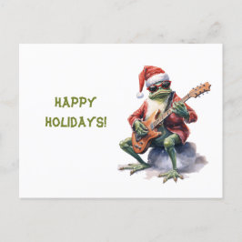Personalisiert Charming Funny Christmas Frosch Ban Postkarte