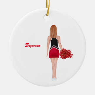 Personalisiert Cheerleader Ornament Red Hair