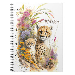 Personalisiert Cheetah School Office Notebook Gesc Notizblock