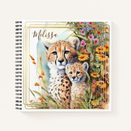 Personalisiert Cheetah School Office Notebook Gesc Notizbuch