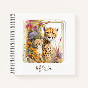 Personalisiert Cheetah School Office Notebook Gesc Notizbuch