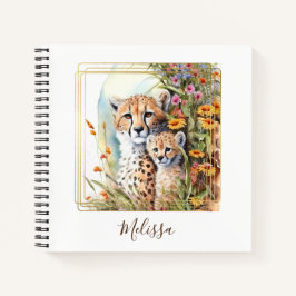Personalisiert Cheetah School Office Notebook Gesc Notizbuch