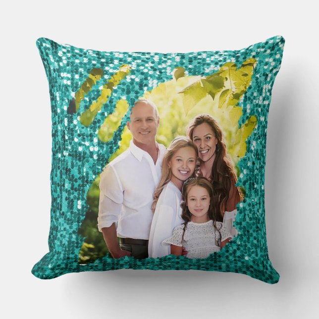 Personalisiert Cherish the Season Foto Weihnachten Kissen (Vorderseite)