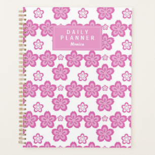 Personalisiert Cherry Blossom Pink Blume Ästhetik Planer