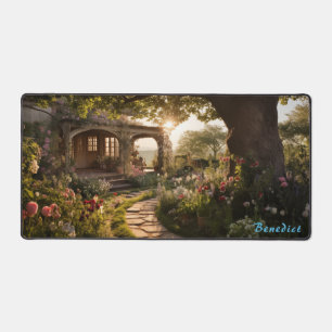 Personalisiert Cherry Blossom Village Desk Mat Schreibtischunterlage