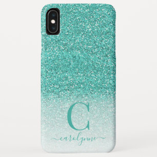 Personalisiert Chic Girly Aquamarin Green Ombre Gl Case-Mate iPhone Hülle