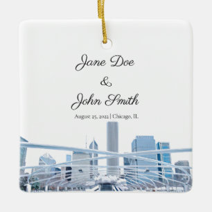 Personalisiert Chicago Keramikornament