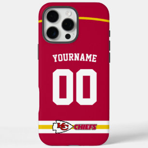 Personalisiert Chiefs Jersey American Football iPhone 16 Pro Max Hülle