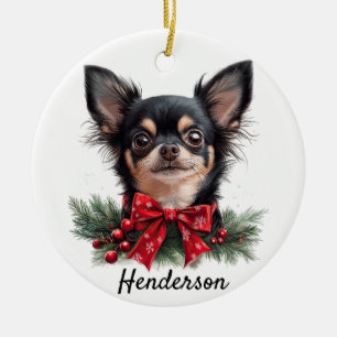 Personalisiert Chihuahua Keramik Ornament