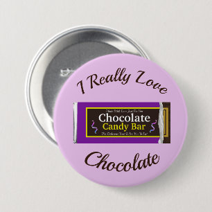 Personalisiert Chocolate Candy Bar Gastgeschenk Button
