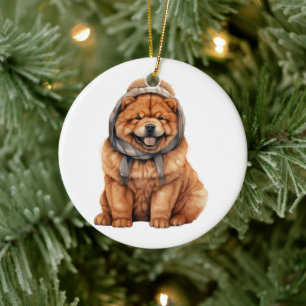 Personalisiert Chow Chow Chow Hund Keramik Ornament