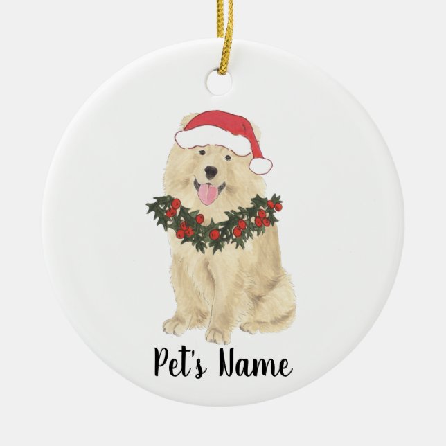 Personalisiert Chow Chow Chow Hund Keramik Ornament (Vorne)