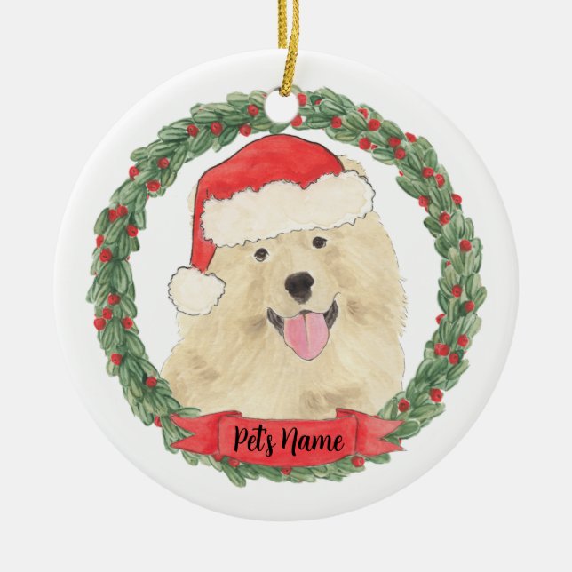Personalisiert Chow Chow Chow Keramik Ornament (Vorne)