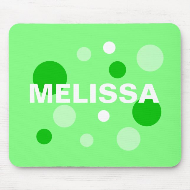 Personalisiert Circle Mousepads - Green (Vorne)