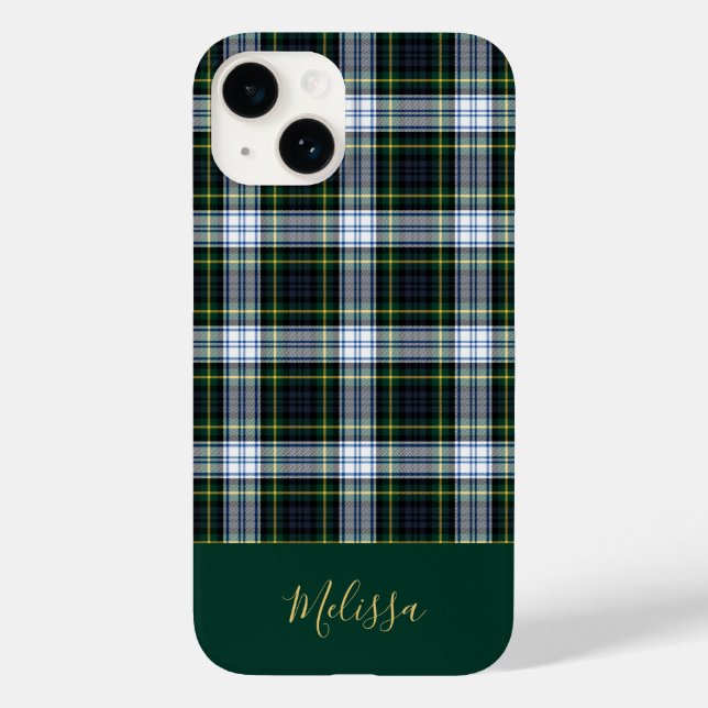 Personalisiert Clan Gordon Tartan Karierter Name Case-Mate iPhone Hülle (Rückseite)