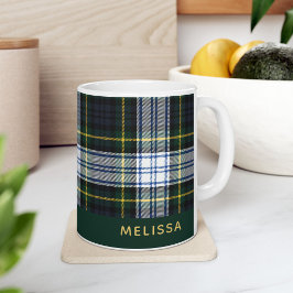 Personalisiert Clan Gordon Tartan Karierter Name Kaffeetasse