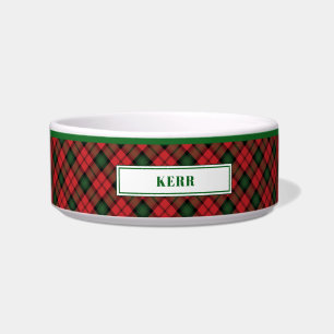Personalisiert Clan Kerr Tartan Kariertes Muster Napf