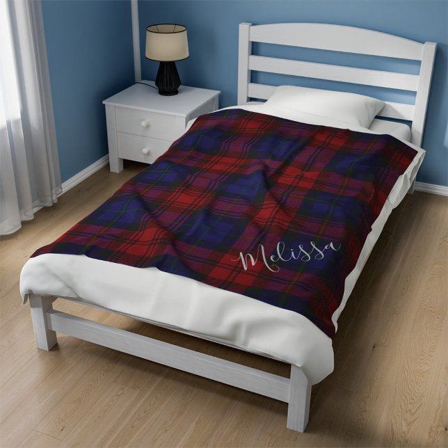 Personalisiert Clan MacLachlan Kariert Tartan Fleecedecke (Plaid Rustic MacLachlan Tartan Fleece Blanket)