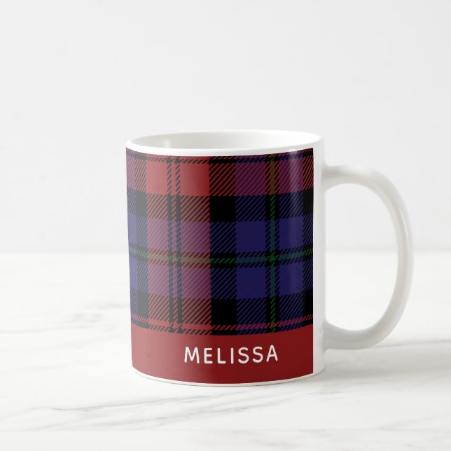 Personalisiert Clan MacLachlan Tartan Karierter Na Kaffeetasse (Rechts)