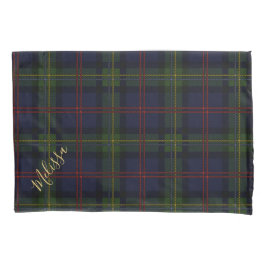 Personalisiert Clan Malcolm Tartan Karierter Name Kissenbezug