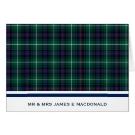 Personalisiert Classic Green Scottish Tartan