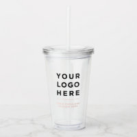 Personalisiert Clear Tumbler mit Stroh